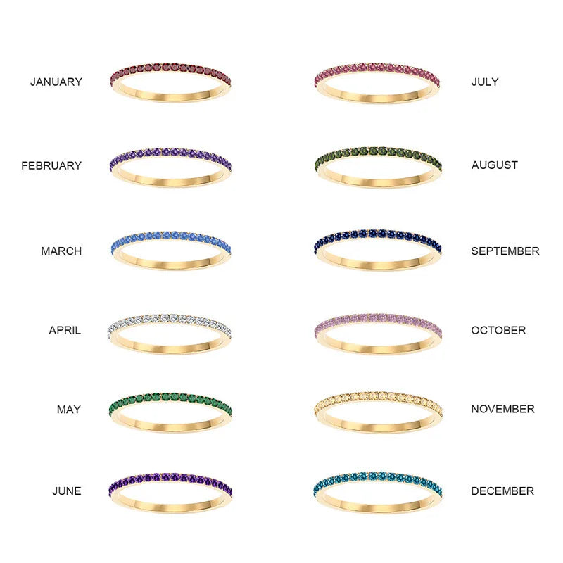 Δαχτυλίδι ατσάλι με στρας birthstone - R383