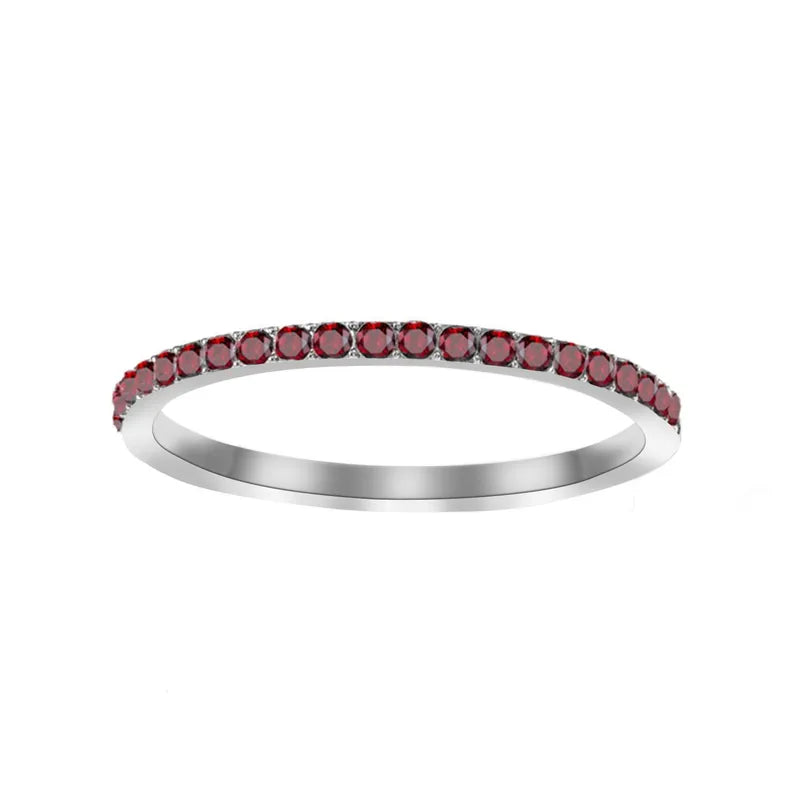 Δαχτυλίδι ατσάλι με στρας birthstone - R383