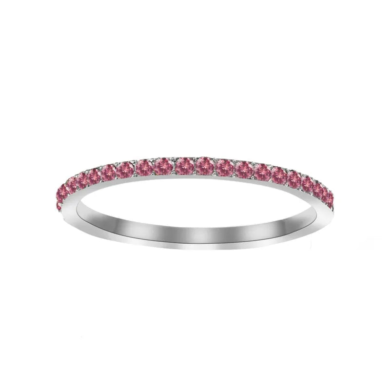 Δαχτυλίδι ατσάλι με στρας birthstone - R383