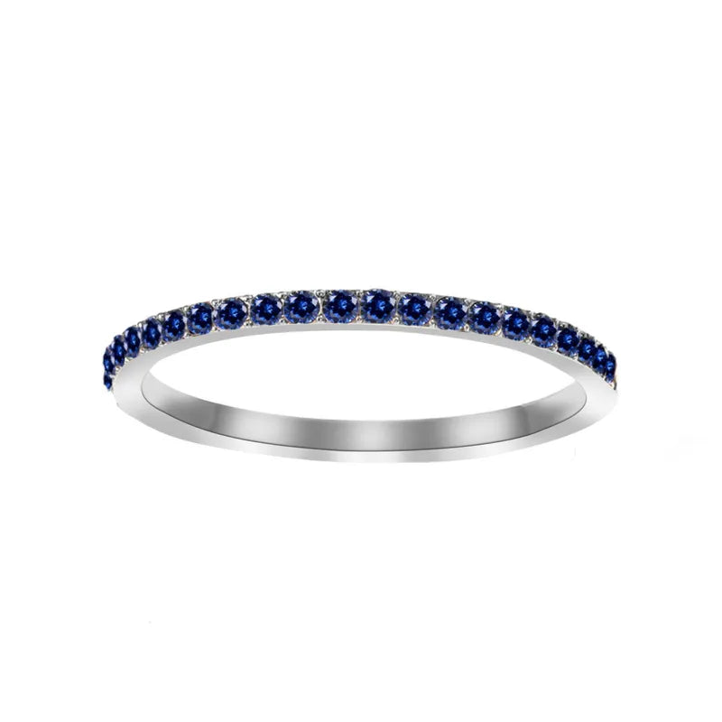 Δαχτυλίδι ατσάλι με στρας birthstone - R383