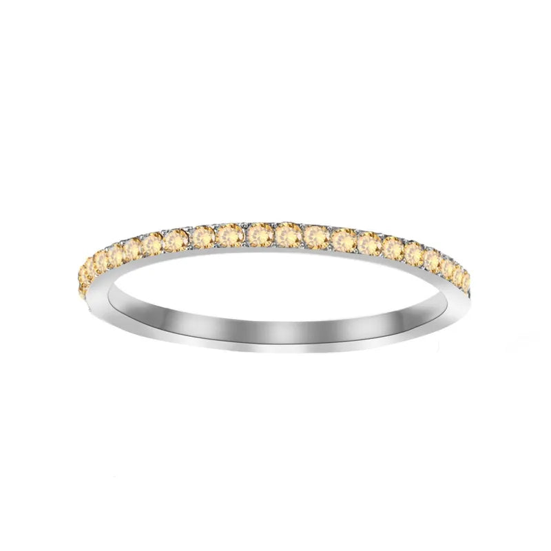 Δαχτυλίδι ατσάλι με στρας birthstone - R383