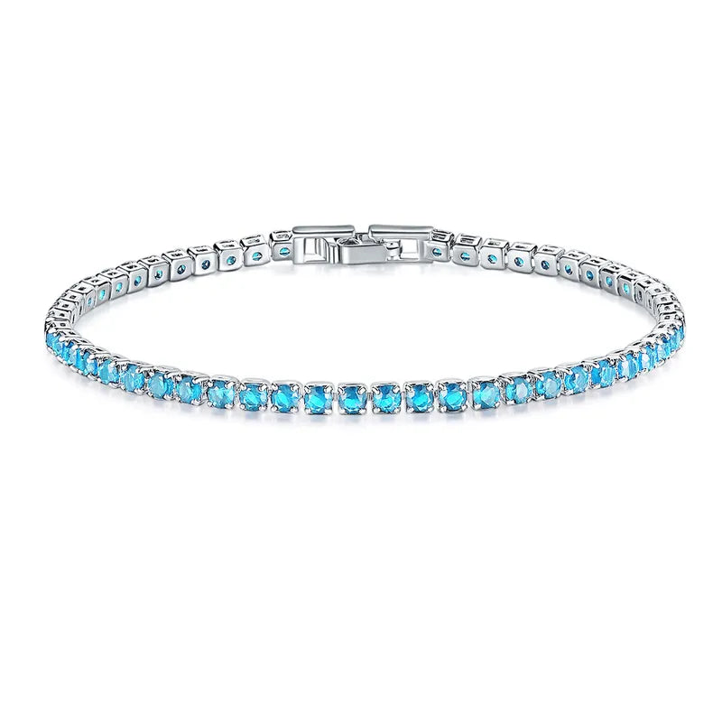 *Βραχιόλι με zircon σε 5 χρώματα -BR183