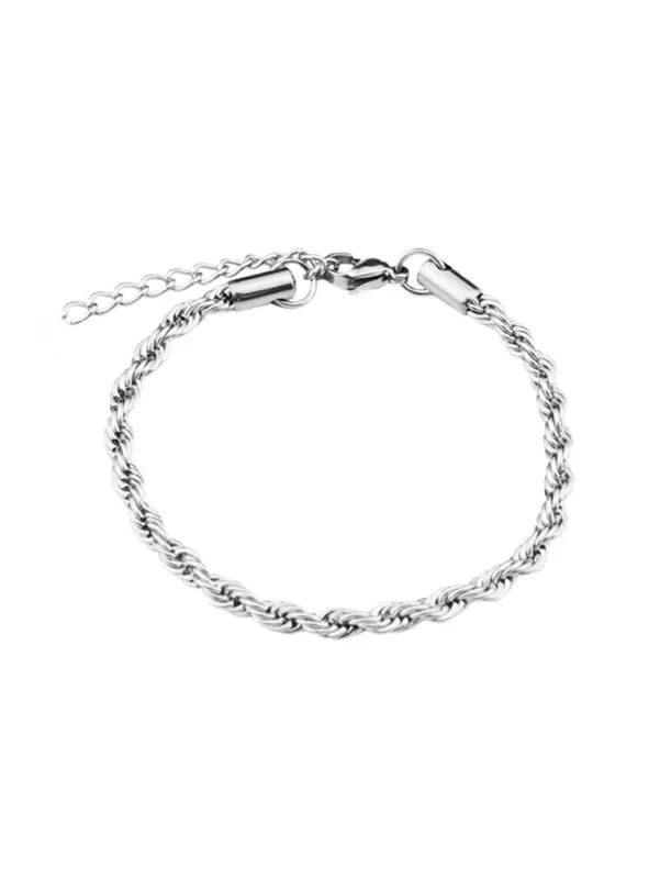 Βραχιόλι ατσάλινο σε σχήμα rope - BR207