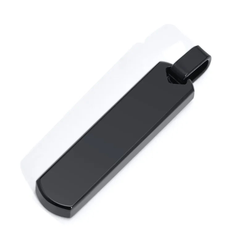 Κολιέ ατσάλι μαύρο stick-NE505