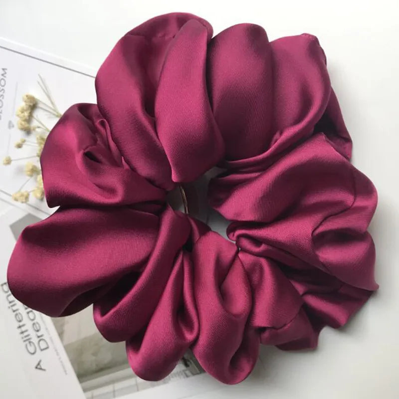 Λαστιχάκια scrunchie σατέν σε 17 χρώματα- ha047