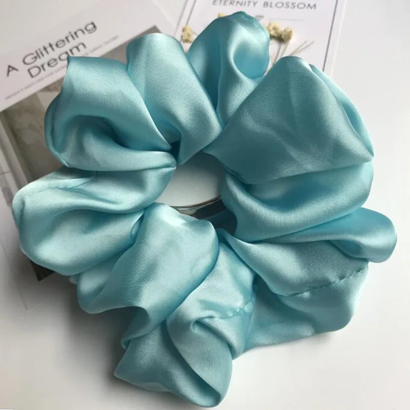 Λαστιχάκια scrunchie σατέν σε 17 χρώματα- ha047