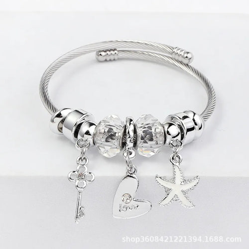 Βραχιόλι bangle με αστερία -br047