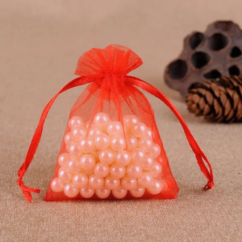 Πουγκιά organza 5x7cm 50τμχ- P085