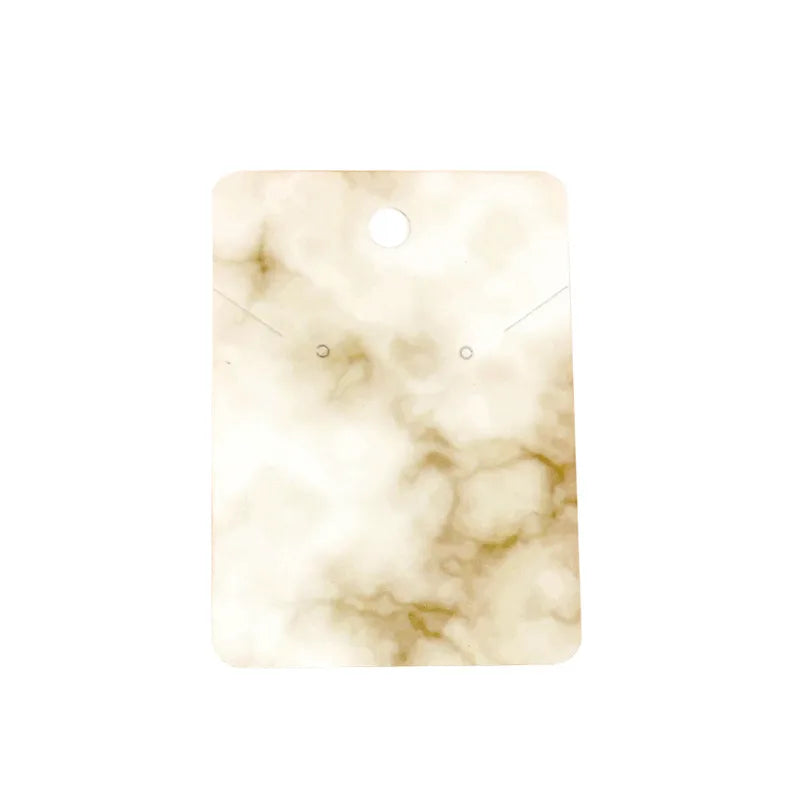 Καρτελάκια marble για σκουλαρίκια και κολιέ 5x7 50τμχ - P089