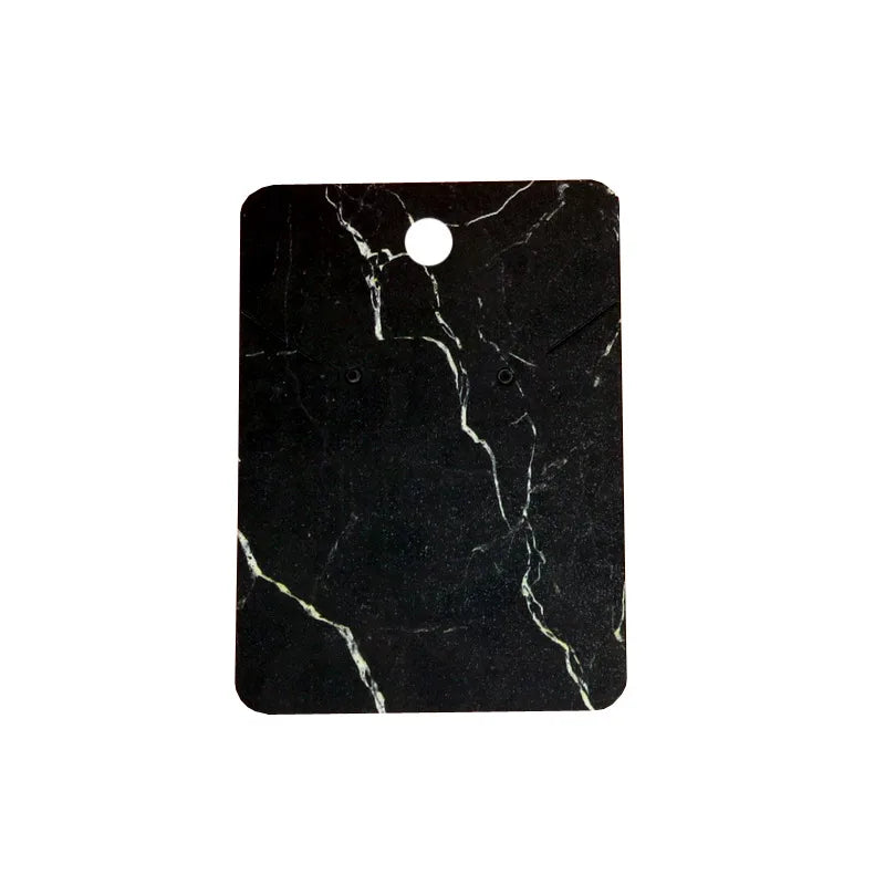 Καρτελάκια marble για σκουλαρίκια και κολιέ 5x7 50τμχ - P089