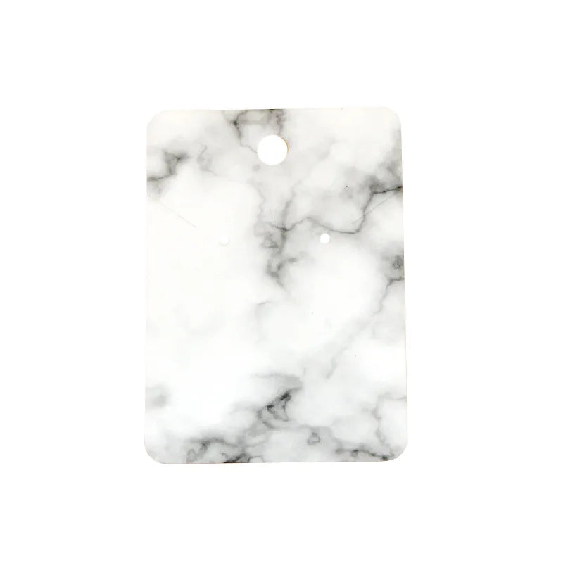 Καρτελάκια marble για σκουλαρίκια και κολιέ 5x7 50τμχ - P089