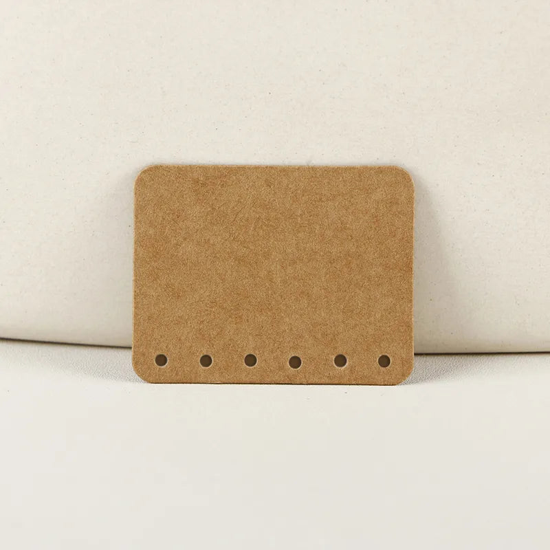 Καρτελάκια για σκουλαρίκια kraft 4.5x3.5 50τμχ - P101