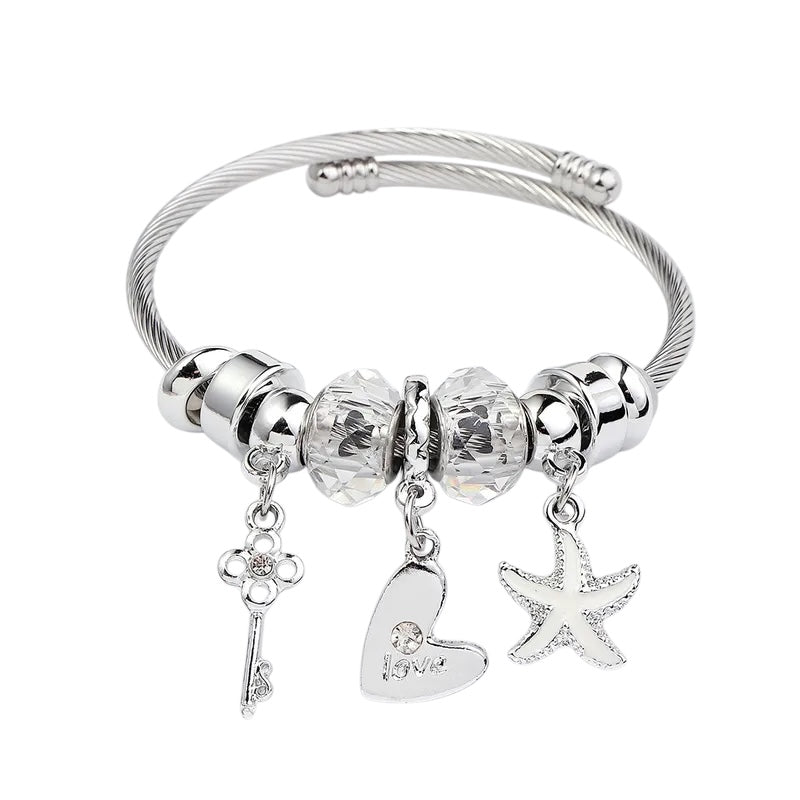 Βραχιόλι bangle με αστερία -br047