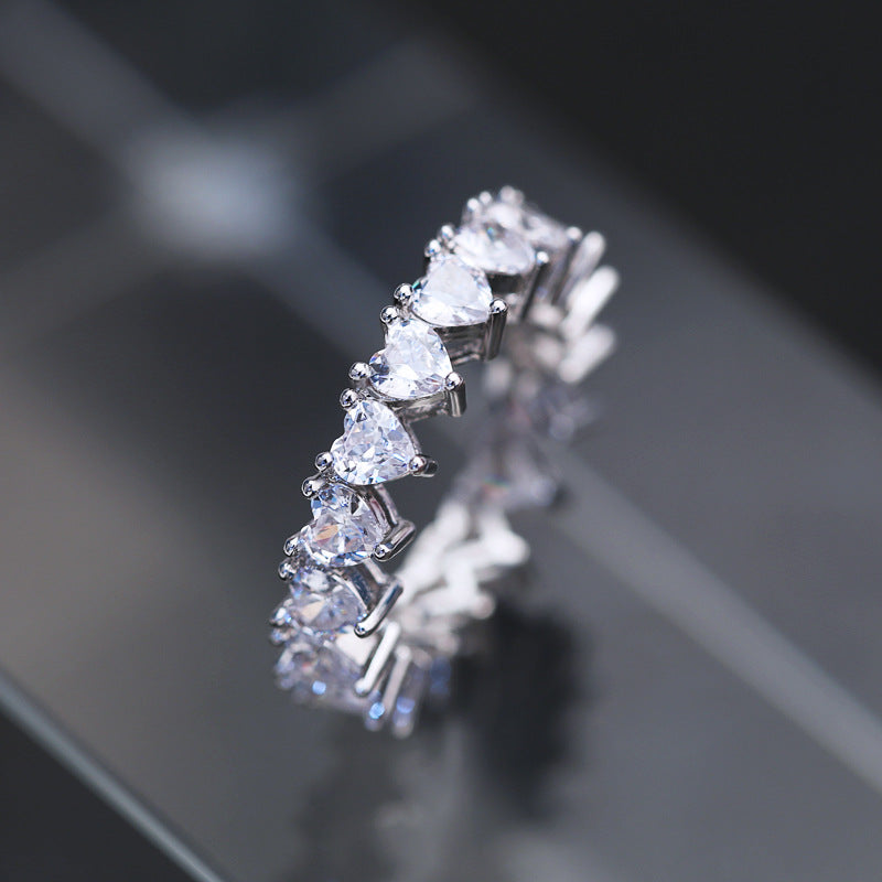 HEART SHAPED ZIRCON RING